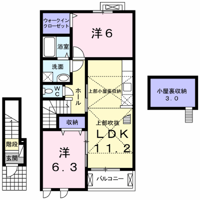 イマージュ 204【管理NO：1-018053701-02040】 ★家具家電は申し込み後に搬入します★ ★2026年09月中旬入居可能★の外観画像