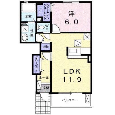 グランツみしまⅢ 102【管理NO：1-022037301-01020】 ★家具家電は申し込み後に搬入します★の外観画像