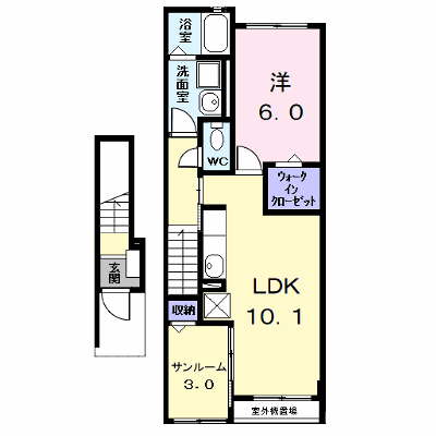 シュエット松ノ木 202【管理NO：1-028551101-02020】 ★家具家電は申し込み後に搬入します★ ★2026年09月中旬入居可能★の外観画像