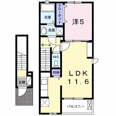 Ｌａ　Ｌｕｃｅ（ラルーチェ） 202【管理NO：1-023652101-02020】 ★家具家電は申し込み後に搬入します★ ★2026年09月中旬入居可能★の外観画像