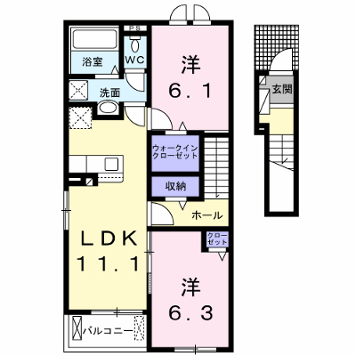 サンロード可児　Ⅰ 202【管理NO：1-026896301-02020】 ★家具家電は申し込み後に搬入します★ ★2026年09月上旬入居可能★の外観画像