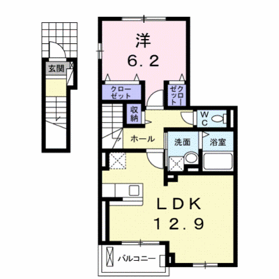 ヒールド・リヴⅠ 202【管理NO：1-020184301-02020】 ★家具家電は申し込み後に搬入します★の外観画像