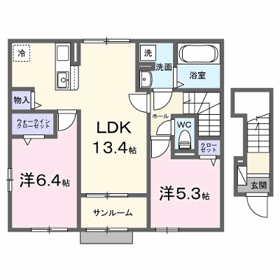 パイオニア　伏 201【管理NO：1-028683101-02010】 ★家具家電は申し込み後に搬入します★ ★2026年12月下旬入居可能★の外観画像
