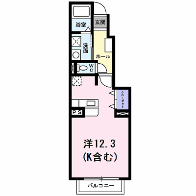 エバーグリーン　Ａ 102【管理NO：1-014990901-01020】 ★家具家電は申し込み後に搬入します★ ★2026年09月上旬入居可能★の外観画像