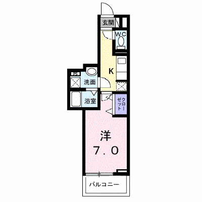 メゾンド・御領町 302【管理NO：1-027656401-03020】 ★家具家電は申し込み後に搬入します★ ★2026年10月上旬入居可能★の外観画像