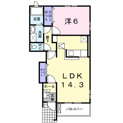 グロワールＡ 104【管理NO：1-014830401-01040】 ★家具家電は申し込み後に搬入します★ ★2026年09月中旬入居可能★の外観画像