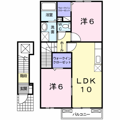 ベルファミーユⅡ 203【管理NO：1-015666301-02030】 ★家具家電は申し込み後に搬入します★ ★2026年10月中旬入居可能★の外観画像