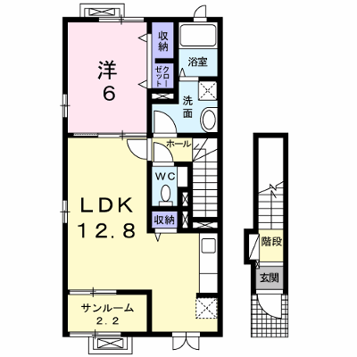 ポライトリーＢ 201【管理NO：1-024731602-02010】 ★家具家電は申し込み後に搬入します★ ★2026年09月下旬入居可能★の外観画像