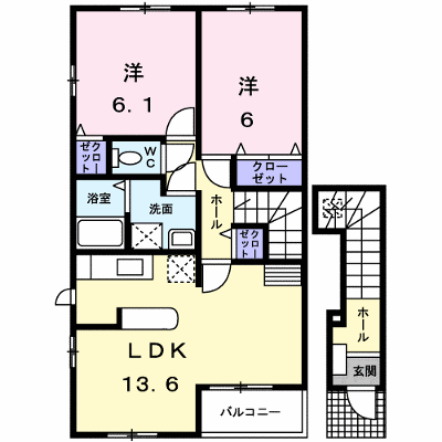 アルバ・ロームＢ 201【管理NO：1-013744402-02010】 ★家具家電は申し込み後に搬入します★の外観画像