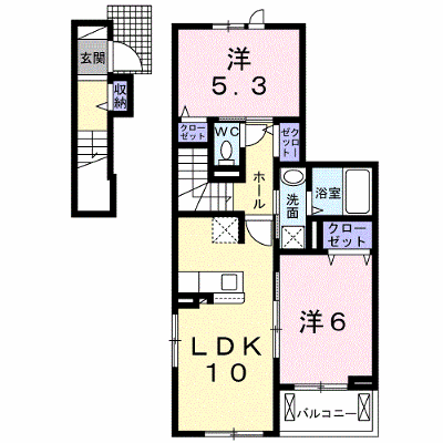 ドルチェ八幡西 206【管理NO：1-026203301-02050】 ★家具家電は申し込み後に搬入します★の外観画像