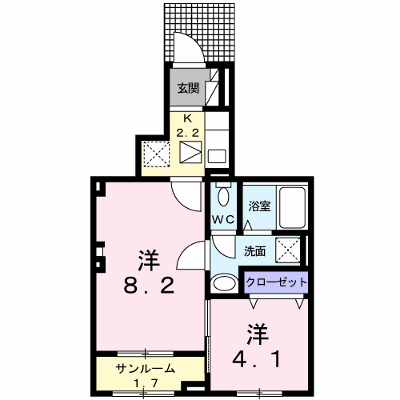 ボスカート　Ｃ．Ⅱ 102【管理NO：1-025889302-01020】 ★家具家電は申し込み後に搬入します★の外観画像