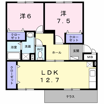 メゾンド本城Ａ 105【管理NO：1-004376501-01040】 ★家具家電は申し込み後に搬入します★ ★2026年09月中旬入居可能★の外観画像