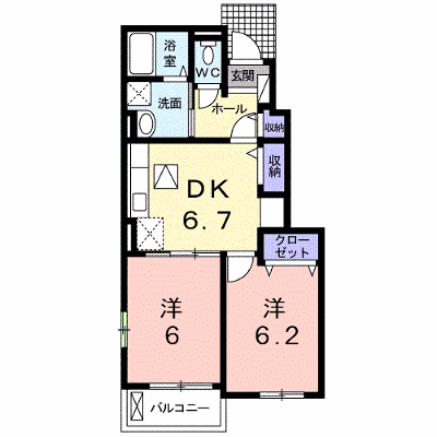 メゾン・ド・リーヴ　Ａ 103【管理NO：1-018693401-01030】 ★家具家電は申し込み後に搬入します★の外観画像
