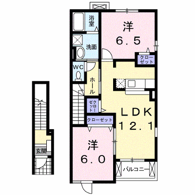 グローリー花立Ⅲ 202【管理NO：1-015297601-02020】 ★家具家電は申し込み後に搬入します★ ★2026年09月下旬入居可能★の外観画像