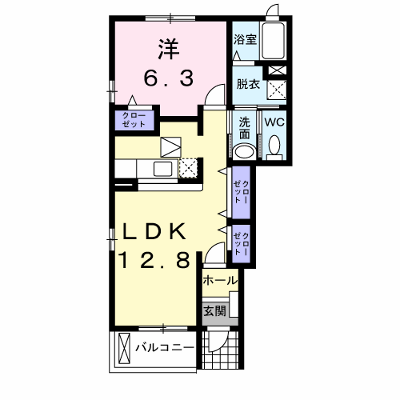 エスポワールヒルＢ 101【管理NO：1-014507702-01010】 ★家具家電は申し込み後に搬入します★ ★2026年09月中旬入居可能★の外観画像