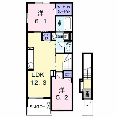 カーサみやびⅩ 201【管理NO：1-028320603-02010】 ★家具家電は申し込み後に搬入します★ ★2026年10月上旬入居可能★の外観画像