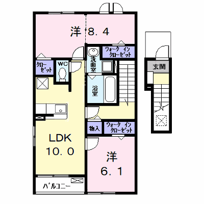 カーサみやびⅧ 206【管理NO：1-028320602-02050】 ★家具家電は申し込み後に搬入します★ ★2026年10月上旬入居可能★の外観画像