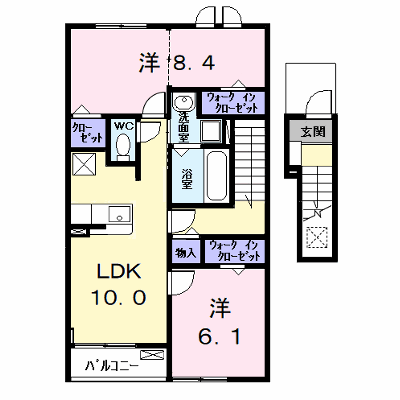 カーサみやびⅦ 205【管理NO：1-028320602-02040】 ★家具家電は申し込み後に搬入します★の外観画像