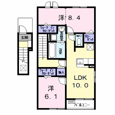 カーサみやびⅧ 201【管理NO：1-028320602-02010】 ★家具家電は申し込み後に搬入します★ ★2026年10月上旬入居可能★の外観画像