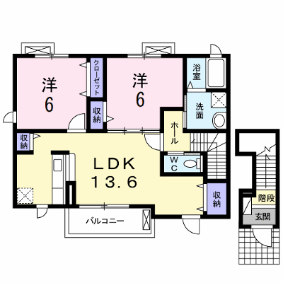 ディアコート　Ｂ棟 201【管理NO：1-018644701-02010】 ★家具家電は申し込み後に搬入します★ ★2026年10月中旬入居可能★の外観画像