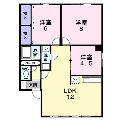 ファミールⅡ 102【管理NO：1-005797601-01020】 ★家具家電は申し込み後に搬入します★ ★2026年09月上旬入居可能★の外観画像