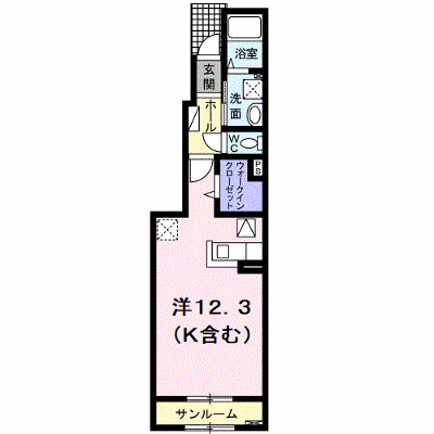 プリムローズⅣ 101【管理NO：1-022262001-01010】 ★家具家電は申し込み後に搬入します★ ★2026年09月下旬入居可能★の外観画像
