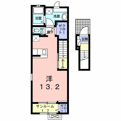 グラン　ピーノＣ 203【管理NO：1-025610301-02030】 ★家具家電は申し込み後に搬入します★ ★2026年09月上旬入居可能★の外観画像