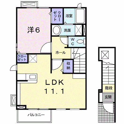 シュティルシェーネⅡ 201【管理NO：1-015778101-02010】 ★家具家電は申し込み後に搬入します★ ★2026年09月上旬入居可能★の外観画像