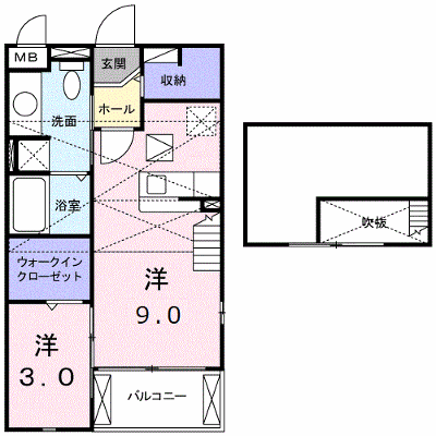 サニーヒルズ岡台Ⅱ 201【管理NO：1-014702501-02010】 ★家具家電は申し込み後に搬入します★ ★2026年09月中旬入居可能★の外観画像
