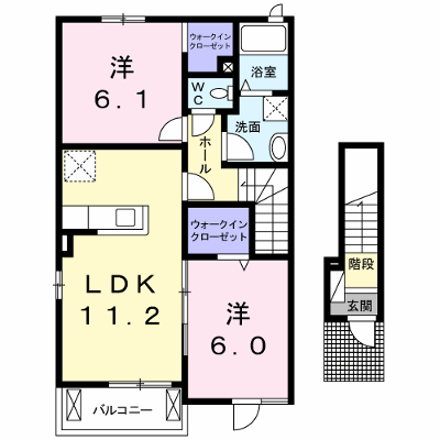 エスポワールⅠ 201【管理NO：1-019436301-02010】 ★家具家電は申し込み後に搬入します★の外観画像