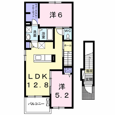 フラワーヒルⅠ 201【管理NO：1-021930101-02010】 ★家具家電は申し込み後に搬入します★ ★2026年10月中旬入居可能★の外観画像