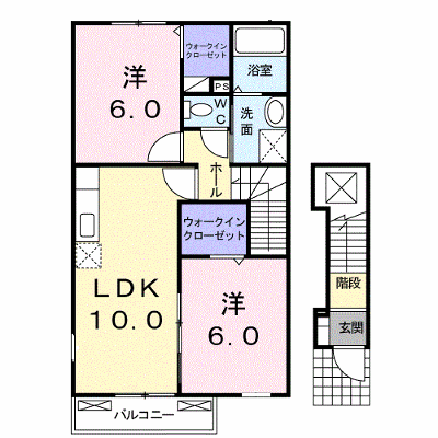 パレドールＡ 201【管理NO：1-017067701-02010】 ★家具家電は申し込み後に搬入します★ ★2026年09月下旬入居可能★の外観画像