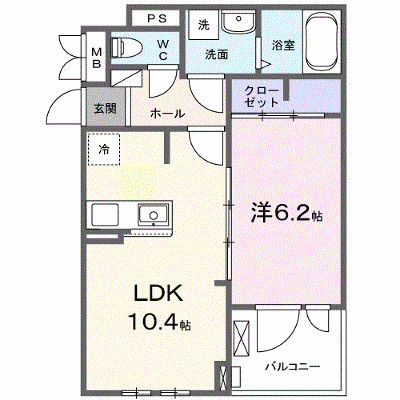 マグノーリエ 204【管理NO：1-027794901-02040】 ★家具家電は申し込み後に搬入します★ ★2026年10月中旬入居可能★の外観画像
