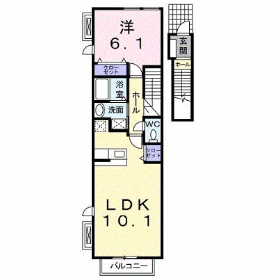 アウローラⅠ 203【管理NO：1-016683201-02030】 ★家具家電は申し込み後に搬入します★ ★2026年09月上旬入居可能★の外観画像