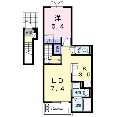 ノイクラール 204【管理NO：1-017797601-02040】 ★家具家電は申し込み後に搬入します★ ★2026年09月下旬入居可能★の外観画像