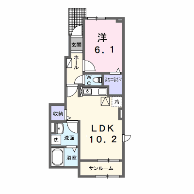 Ｋ．Ｚ　ｗｉｌｌ　Ｇ 101【管理NO：1-026915203-01010】 ★家具家電は申し込み後に搬入します★ ★2026年09月中旬入居可能★の外観画像