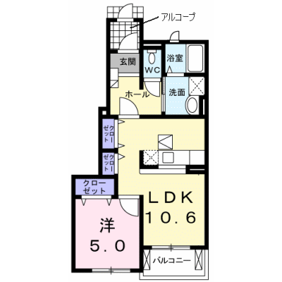 ドウ・ベル・メゾンⅠ 102【管理NO：1-015506501-01020】 ★家具家電は申し込み後に搬入します★ ★2026年09月中旬入居可能★の外観画像