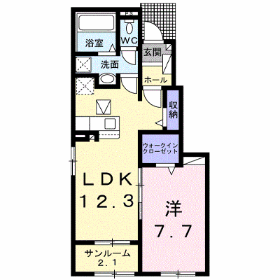 ホップⅣ 104【管理NO：1-027609001-01040】 ★家具家電は申し込み後に搬入します★ ★2026年09月中旬入居可能★の外観画像