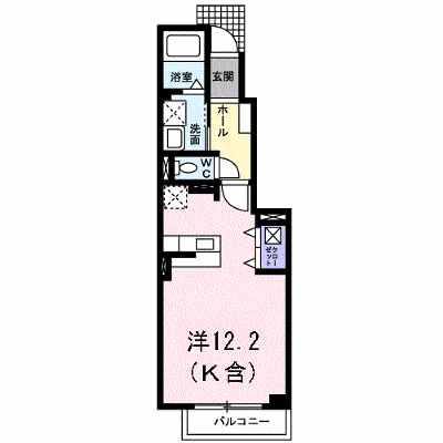 ペニーレインＢ 105【管理NO：1-015996002-01050】 ★家具家電は申し込み後に搬入します★ ★2026年10月上旬入居可能★の外観画像