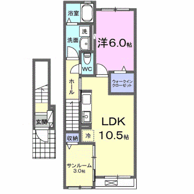 ウィステリアガーデン 203【管理NO：1-028340901-02030】 ★家具家電は申し込み後に搬入します★ ★2026年10月中旬入居可能★の外観画像