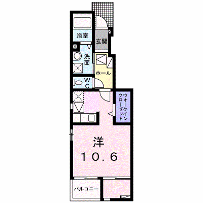 フジマーレⅡ 102【管理NO：1-026300401-01020】 ★家具家電は申し込み後に搬入します★ ★2026年09月中旬入居可能★の外観画像