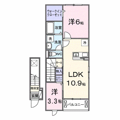 スカイチェリー 206【管理NO：1-028703601-02050】 ★家具家電は申し込み後に搬入します★ ★2027年02月上旬入居可能★の外観画像