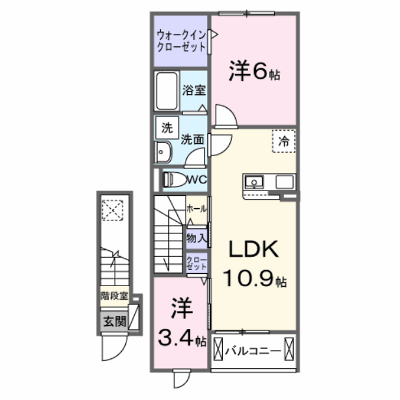スカイチェリー 203【管理NO：1-028703601-02030】 ★家具家電は申し込み後に搬入します★ ★2027年02月上旬入居可能★の外観画像