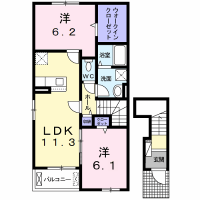 モデラート２３　Ｂ 201【管理NO：1-026237902-02010】 ★家具家電は申し込み後に搬入します★ ★2026年10月中旬入居可能★の外観画像