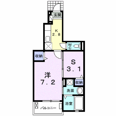 エレガントⅡ 102【管理NO：1-022426201-01020】 ★家具家電は申し込み後に搬入します★ ★2026年08月上旬入居可能★の外観画像
