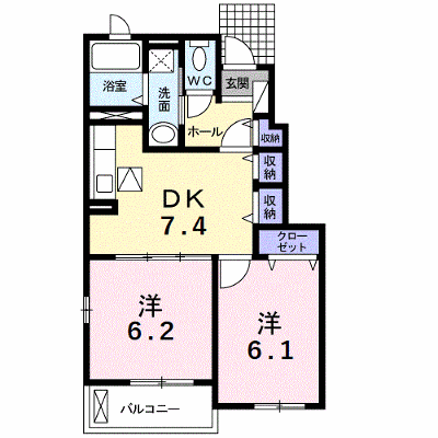 カルティエ冨貴 105【管理NO：1-017210701-01040】 ★家具家電は申し込み後に搬入します★の外観画像