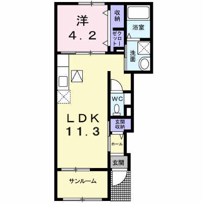 クオーレ　Ｂ 101【管理NO：1-022745302-01010】 ★家具家電は申し込み後に搬入します★の外観画像
