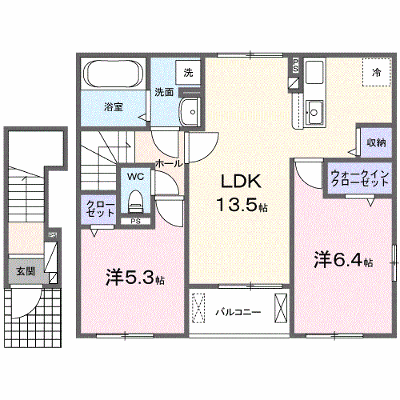 サニアベル 205【管理NO：1-028701201-02050】 ★家具家電は申し込み後に搬入します★ ★2027年01月下旬入居可能★の外観画像