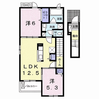 エヴィメリアⅠ 203【管理NO：1-023814401-02030】 ★家具家電は申し込み後に搬入します★ ★2026年09月中旬入居可能★の外観画像