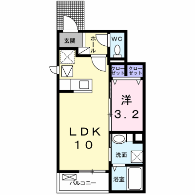 エストソーレⅡ 103【管理NO：1-022785601-01030】 ★家具家電は申し込み後に搬入します★ ★2026年09月中旬入居可能★の外観画像
